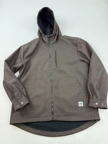 Bass Creek Outfitters Jacket Mens XL Brown Hooded Softshell Full Zip Parka Warm - product listing photo