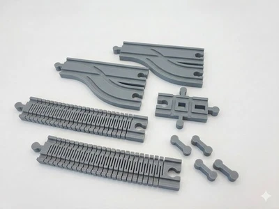 BRIO Compatible 3D Printed Track Expansion Set - Flexible & Switch Tracks Lot - Image 1 of 3
