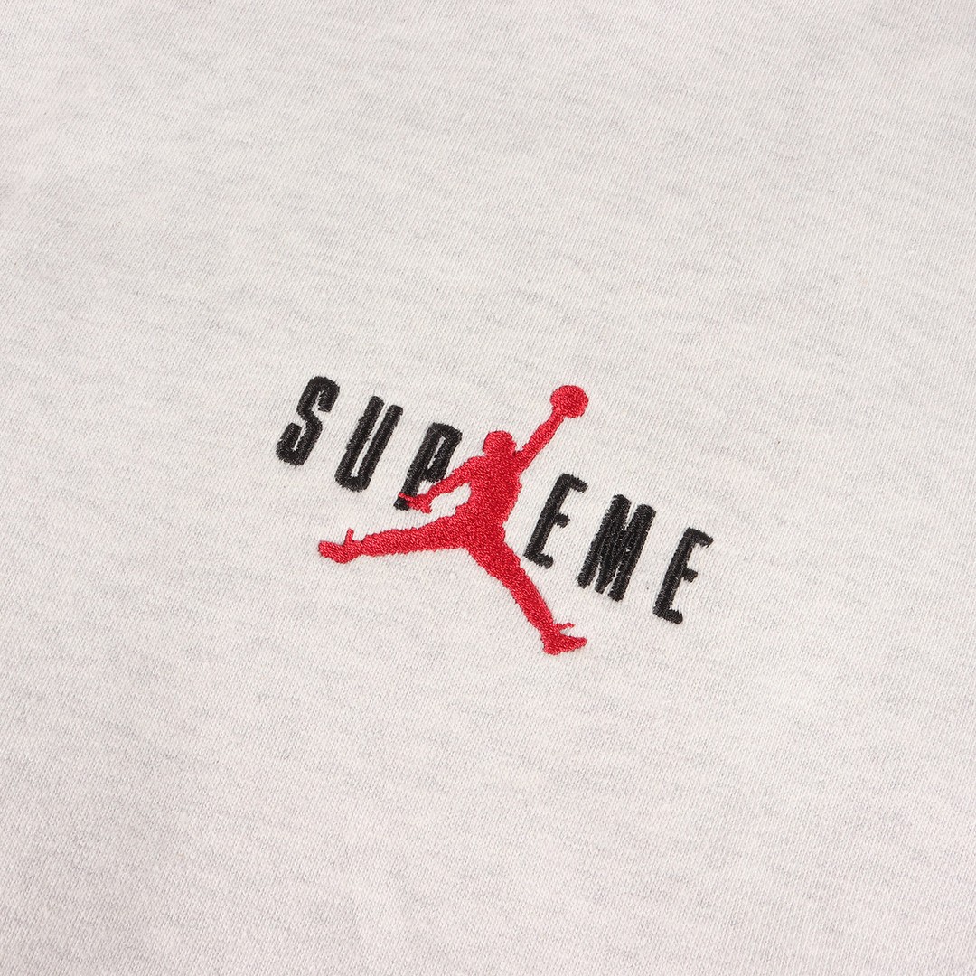 Supreme Hoodie Ash Gray Size: L 24AW NIKE Jumpman Logo Sweat (Jordan Used BEEG-0 thumbnail 4
