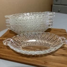 Pretzel Depression Glass 8.5 inch by Indiana Glass. Banana Split Boats.