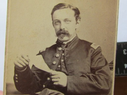 20th Massachusetts Inf. Lt. Henry M. Bond cdv photo died at Wilderness VA