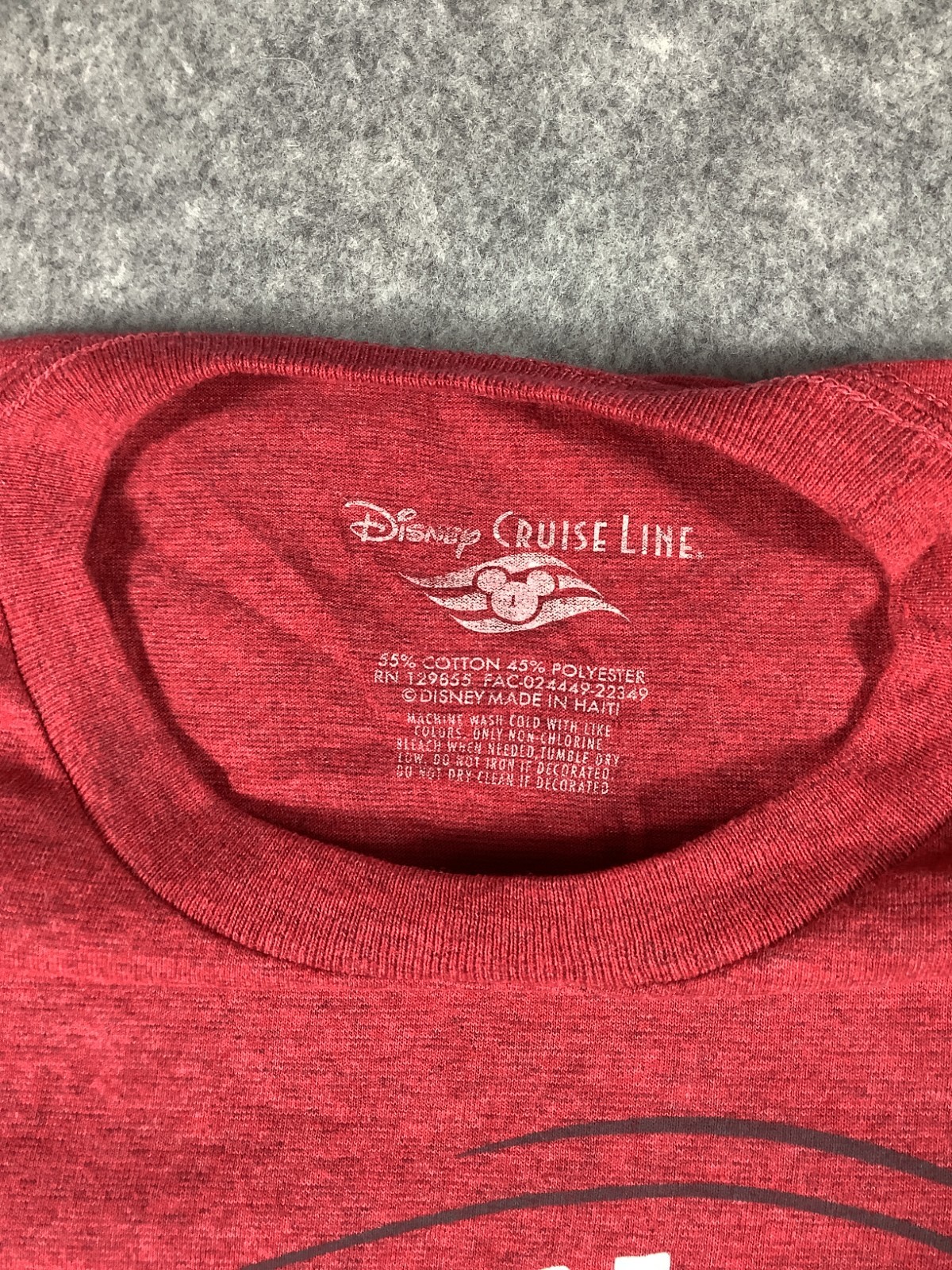 Vintage Disney Cruise Line T Shirt Red Large 456 image 3