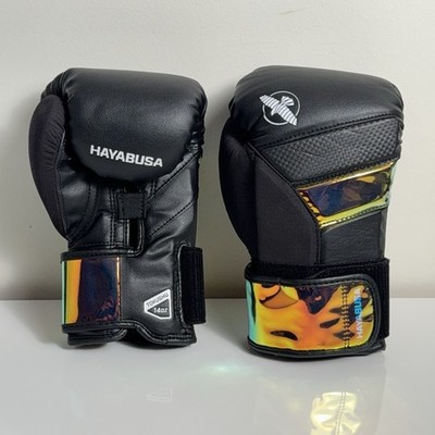 Hayabusa T3 Black Iridescent Boxing Gloves 14 oz Muay Thai MMA Training