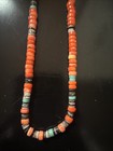 Pooka Shell With Turquoise Necklace — photo 2