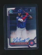 RONNIER QUINTERO 2022 BOWMAN CHROME 1ST RC AUTO #CPA-RQT