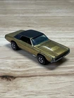 Hot Wheels 1967 CUSTOM T-BIRD - Gold Redline HK - Brown Interior - Vintage Car