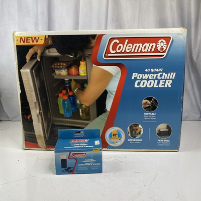 #ad NEW Coleman Powerchill Electric Cooler Model 5644 710 Includes NEW Power Supply $280.25