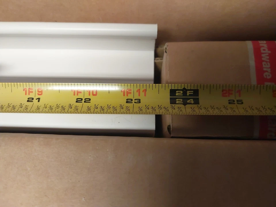 New Anti-Microbial 2-Inch Cordless Faux Wood Blinds Shade White 24x36 23 3/8 - Image 3 of 4