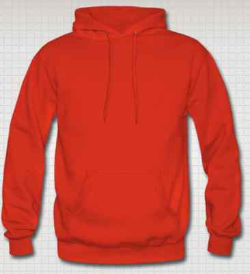 OFFERTISSIMA Felpa con Cappuccio Footex Made in Italy ROSSA Sweet Hoodie 