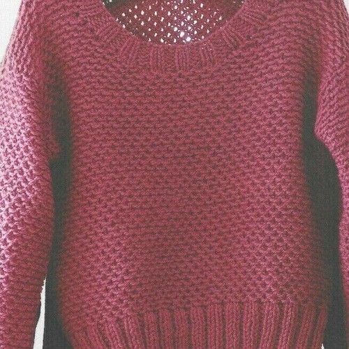 Loop Stitch Sweater Knitting Pattern by Erika Knight John Lewis 36"-40" Chunky - Picture 4 of 10