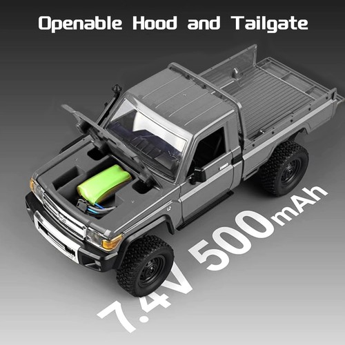 1/12 Hobby Grade RC Crawler MN-82 Pro 4WD LC79 RTR Off-Road Truck Gray w/ LED - Picture 2 of 6