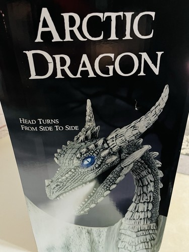 Spirit Halloween Arctic Dragon Halloween Animatronic Prop NEW 6.5 Ft. Tall - Picture 11 of 14