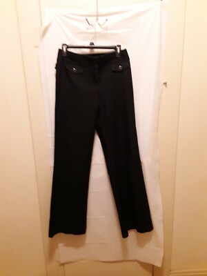 Apostrophe Denim Pants  Women s 2 Dark Wash Wide Leg Stretch Cotton Blend