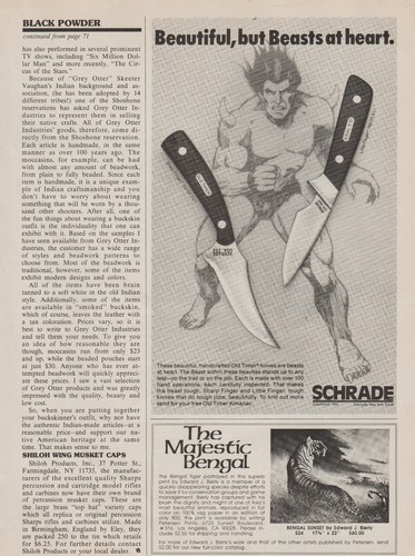 1979 Schrade Old Timer Finger Knives - "Beasts At Heart"- Monster - Print Ad Art - Picture 2 of 2