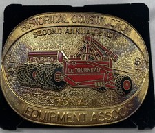 Historical Construction Equipment Association 2nd Annual Show 1987 Brass Buckle