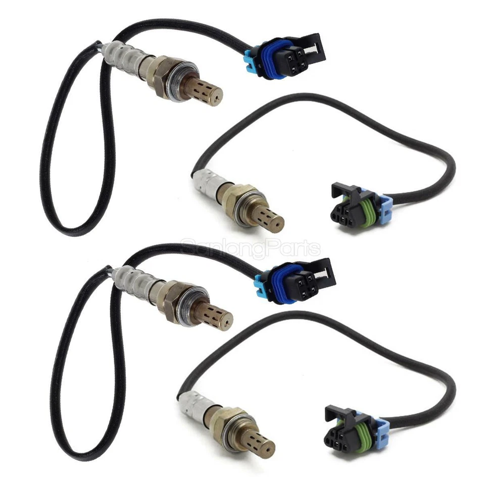 Sensor de oxígeno O2 aguas arriba y aguas abajo 4 piezas para Hummer H3 H3T 2009 2010 - 5,3 L Foto 2 de 4