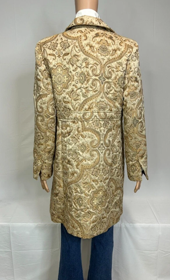 Ninety Mujeres 10 Neutro Paisley Cintura Alta Forrado Elegante Tapiz Foto 2 de 4