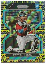 Payton Henry RC 2022 Panini Prizm RC Snakeskin Tier 3 Rookie 49/50 Miami Marlins