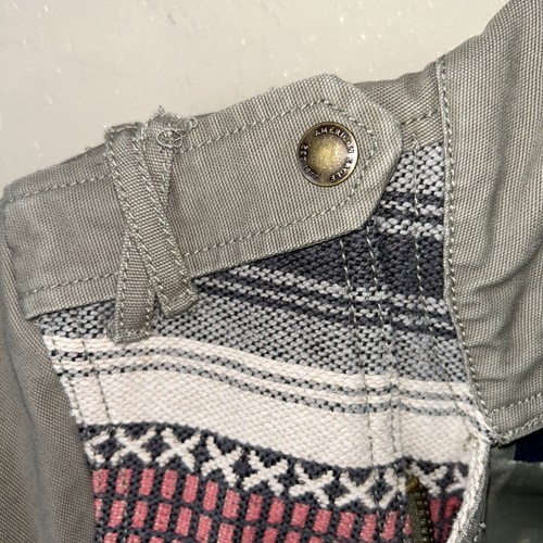 American Eagle Moto Jacket Womens Size S Denim Embroidered Front Southwestern - Picture 4 of 8