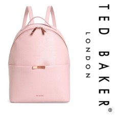 Ted Baker Jenyy Rose Gold Bow Detailed Pink Large Leather Backpack