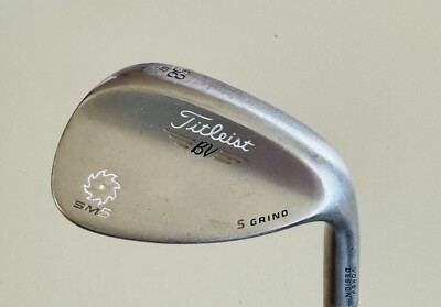 Titleist Vokey SM5 LW 58* 7 Bounce S-Grind Wedge (Stiff) Flex Steel Shaft RH