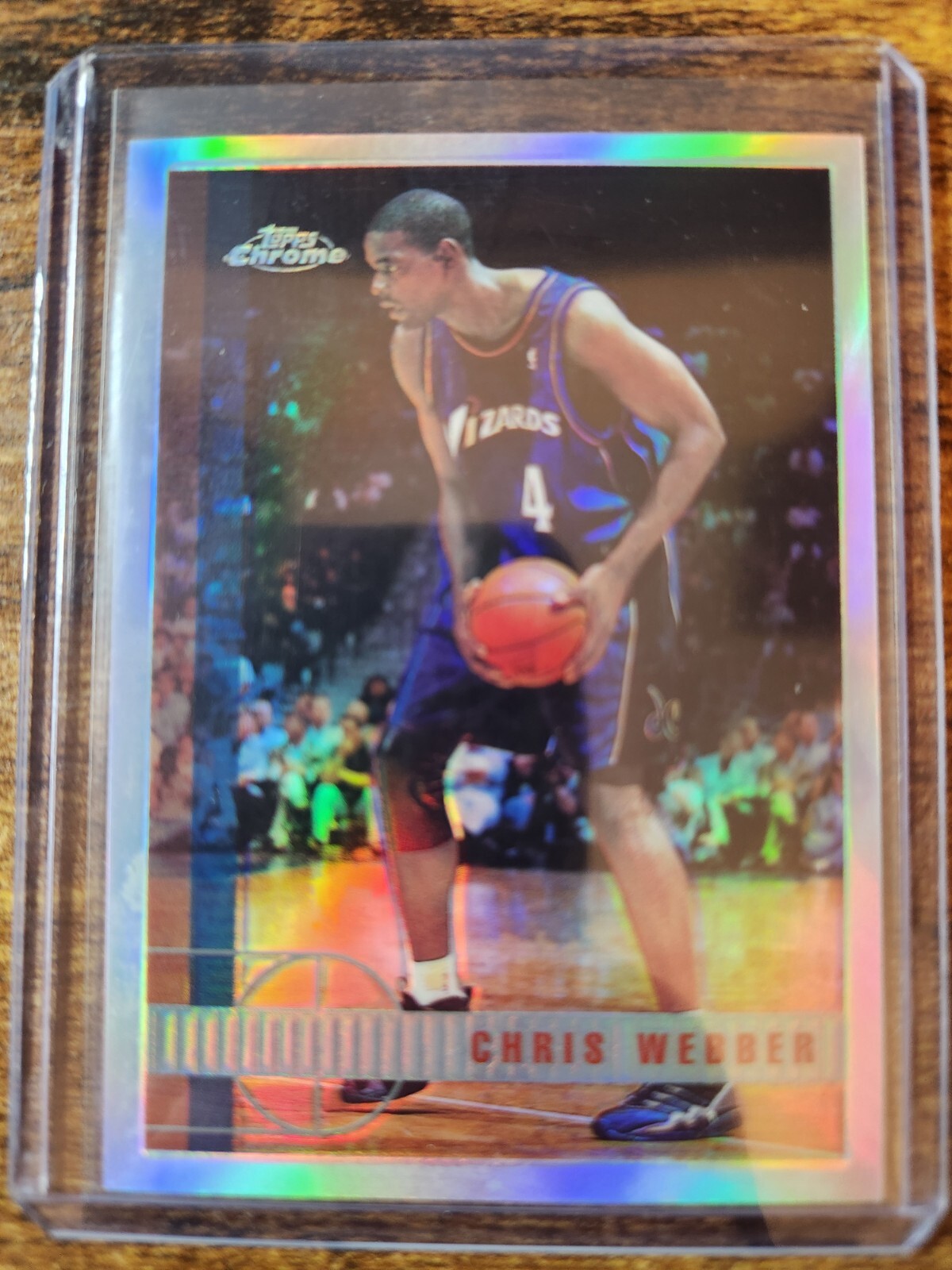 1997-98 Topps Chrome Chris Webber Refractor #185 Washington Wizards