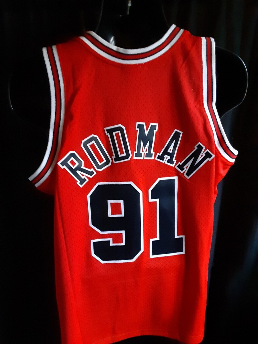 Big & Tall Men's Dennis Rodman Chicago Bulls Nike Swingman Red