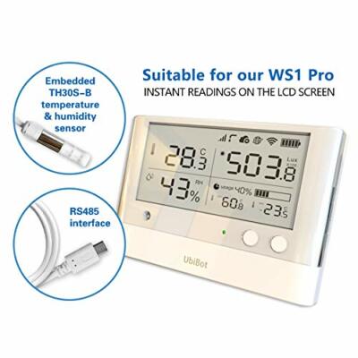 UbiBot TH30SB External Temperature & Humidity Sensor Probe With Audio Plug For GS1 - Made In USA