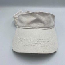 Unisex Adjustable Visor Hat Cap White
