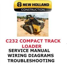 NEW HOLLAND C232 COMPACT TRACK LOADER MANUALE OFFICINA SERVIZIO RIPARAZIONE PDF