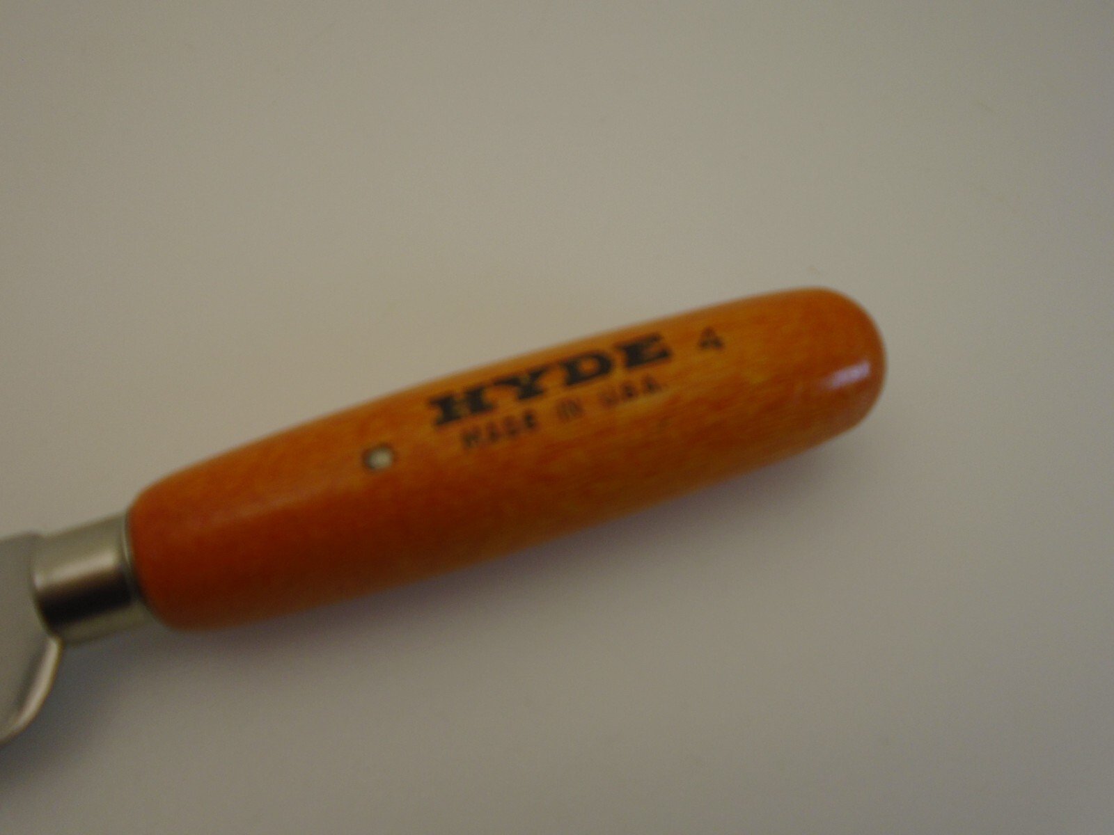 Hyde USA 4-inch Semi Stiff Blade Hi Carbon Square Tip Shop Knife Wood Handle