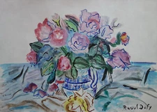 Fine unique painting – Fauvist sill life, signed Roul Dufy, w COA