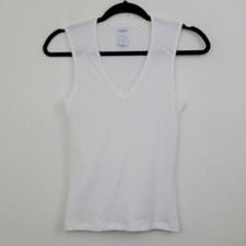 Abercrombie and Fitch White Tank Top Juniors L