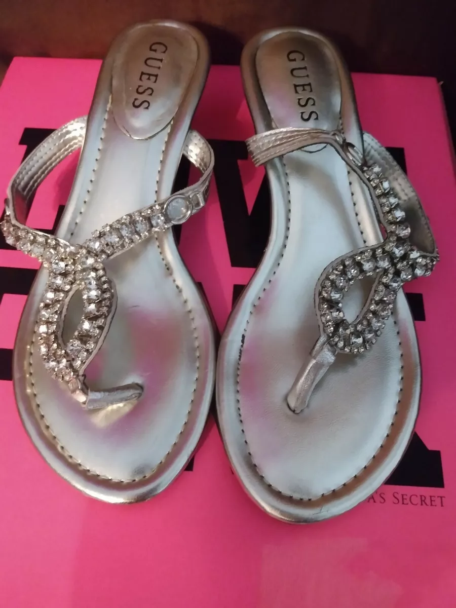 Guess top silver sandals