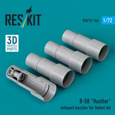 1/72 ResKit RSU72-0146 B-58 ''Hustler'' exhaust nozzles for Italeri kit (3D Printe