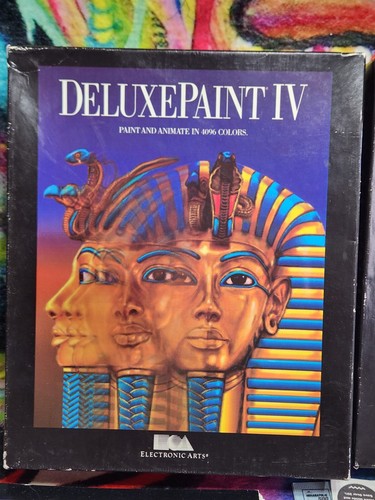 Deluxe Paint IV (4) AGA for commodore Amiga | Vintage Art Software - 4 Diskettes - Picture 5 of 6
