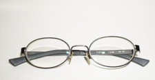 Vintage Rodenstock Eyeglasses R 2156 Metal Oval Front Wide Plastic Arms 47mm