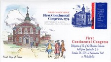 24-260, 2024, First Continental Congress, First Day Cover, Digital Color Postmar