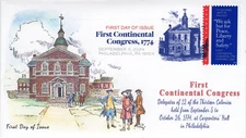 24-260, 2024, First Continental Congress, First Day Cover, Digital Color Postmar