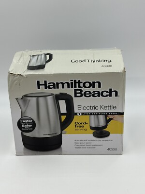 Hamilton Beach Stainless Steel 1 Liter Electric Kettle