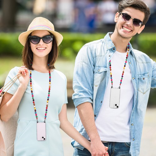 2 szt. Smycz telefoniczna Cross Body Drewniany koralik Pasek na telefon Charm Paski na szyję do - Zdjęcie 6 z 11