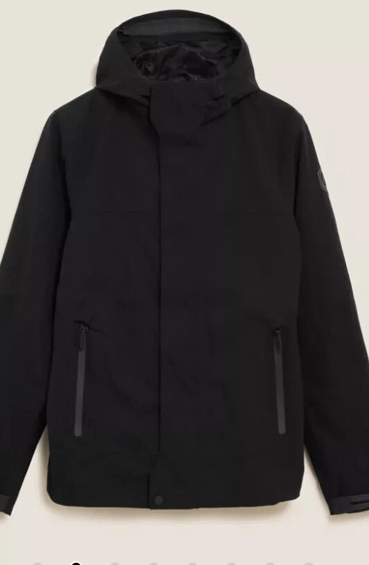 M S COLLECTION Men s Waterproof Jacket Anorak size L in black eBay