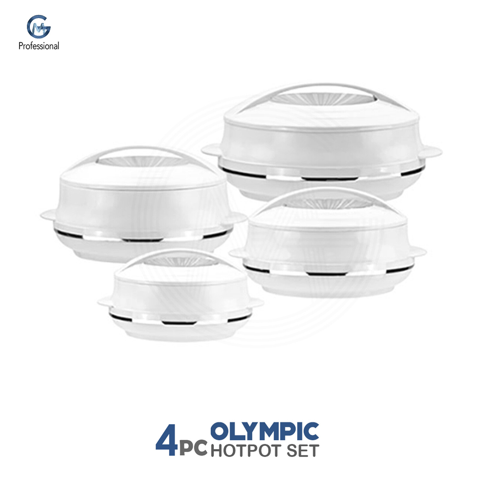 4PC Olympic Hot Pot Set Insulated Food Warmer Thermal Hotpot Serving