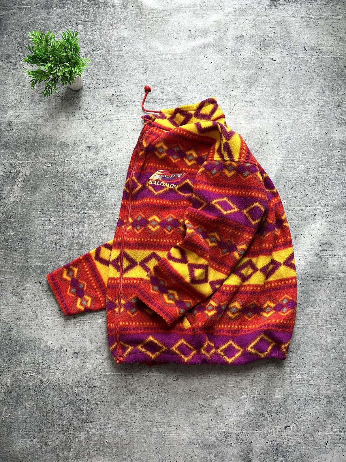 Giacca vintage anni 90 Salomon Equipe Fleece Y2K Hype Gorpcore streetwear escursionismo