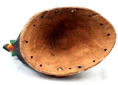 Art Africain - Ancien Masque Cimier Yoruba Gelede - Oiseau en cimier - 33 Cms - Photo 10 sur 12