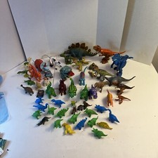Lot of Plastic Dinosaurs Vintage To New Large  Small Toys Kids Dino Dragons Fig