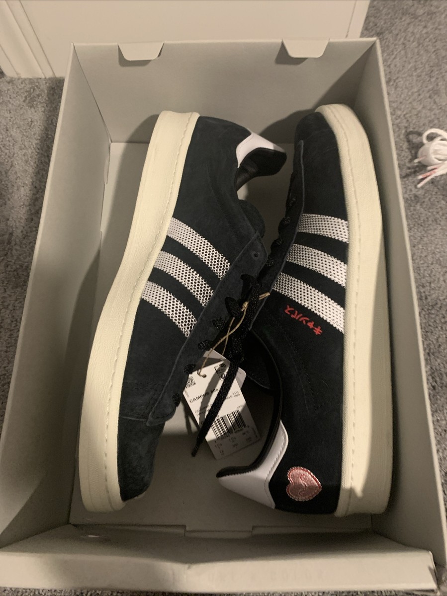 adidas gazelle silver green womens adidas Originals + Kosuke Kawamura Campus 80s 'Core Black' main image 1