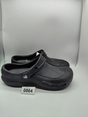 Crocs Bistro Unisex Black Slip Resistant Work Clogs Size W9 M7 Comfort Non Slip Crocs Bistro Unisex Black Slip Resistant Work Clogs Size W9  main image 2