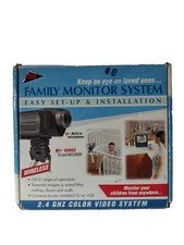 TDE Systems Family Monitoring System 2.4 GHZ Color Video System Untested