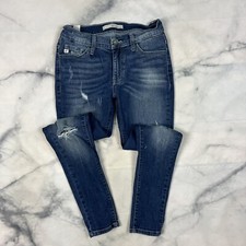 Kancan Skinny Jeans Size 3/25 Distressed Denim Stretch Mid Rise KC8106